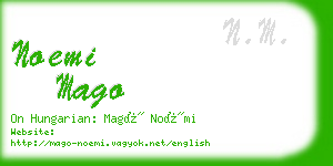 noemi mago business card